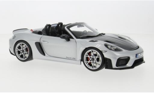 Modelauto Porsche 718 Spyder RS grijs 1/18 Norev