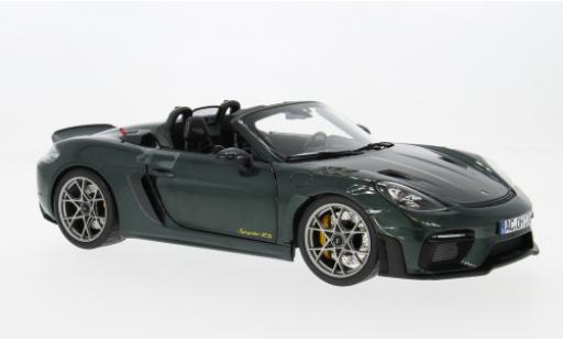 Modelauto Porsche 718 Spyder RS W groen 2023 1/18 Norev