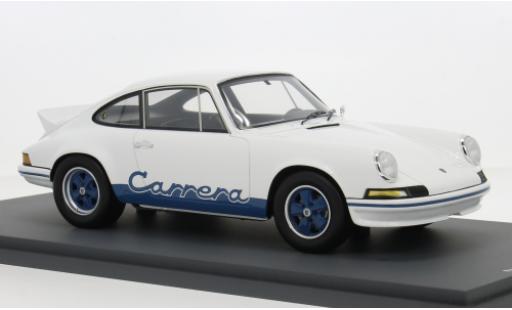 Modelauto Porsche 911 RS 2.7 Presentation wit/Dekor 1972 1/18 Spark