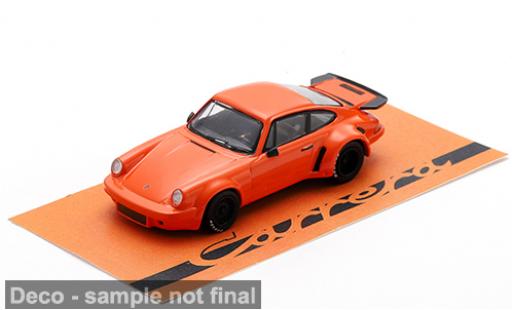 Modelauto Porsche 911 RSR 3.0 oranje/zwart 1974 1/64 Spark