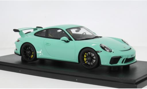 Modelauto Porsche 911 GT3 (991.2) groen 2018 1/18 GT Spirit