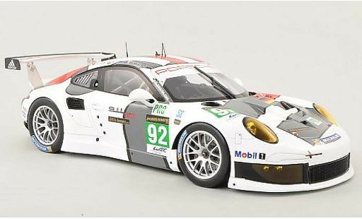 Porsche 911 R 1/18 Spark No.92 AG Team Manthey 24h Le Mans 2013 /.Lietz modelauto