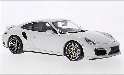 Porsche 911 Turbo S 1/18 Minichamps wit 2013 modelauto