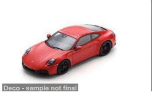 Modelauto Porsche 911 GTS (992.2) Carrera rood 1/18 Spark