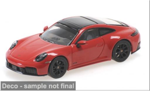 Modelauto Porsche 911 GTS (992.2) Carrera rood 2025 1/64 Minichamps