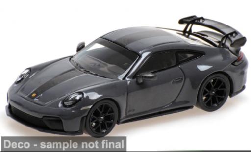 Modelauto Porsche 911 GT3 (992.2) grijs 2025 1/64 Minichamps