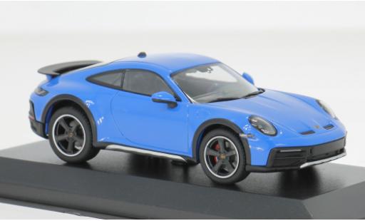 Modelauto Porsche 911 Dakar blauw 2022 1/43 Minichamps