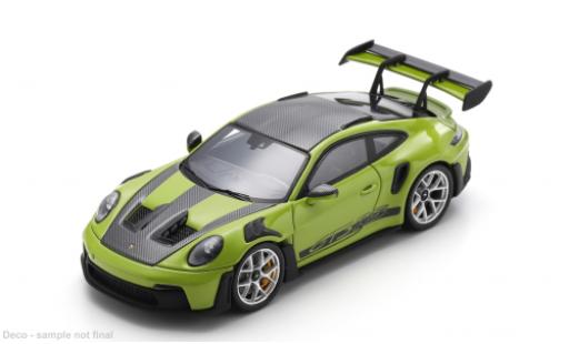 Modelauto Porsche 911 GT3 R S groen/zwart 2023 1/43 Spark