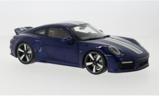 Modelauto Porsche 911 Sport Classic blauw 2022 1/18 Minichamps
