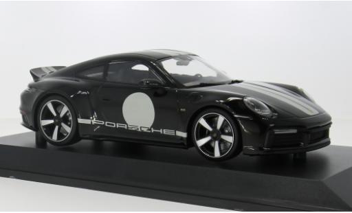 Modelauto Porsche 911 Sport Classic zwart 2022 1/18 Minichamps