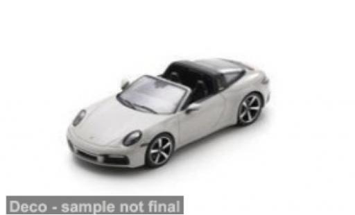 Modelauto Porsche 911 Targa 4S grijs 1/43 Spark