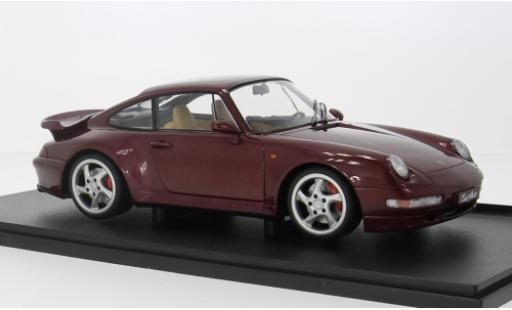 Modelauto Porsche 911 Base Turb rood 1/18 Solido
