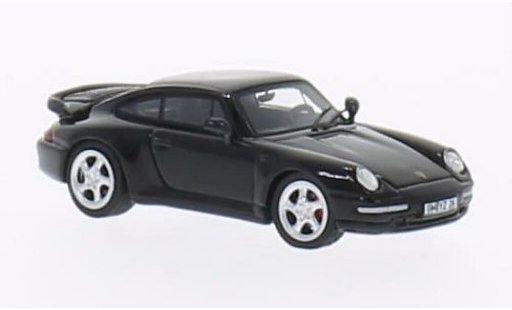 Porsche 911 Turbo S 1/87 Minichamps zwart 1995 modelauto