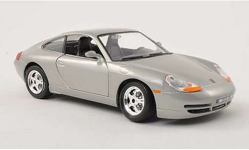 Porsche 911 Carrera 1/24 Burago grijs modelauto
