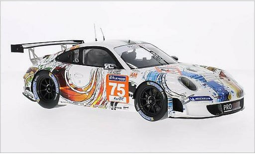 Porsche 911 GT3 1/18 Spark R No.75 Prospeed Competition 24h Le Mans 2014 modelauto