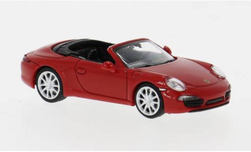 Modelauto Porsche 911 Cabriolet rood 1/87 Minichamps