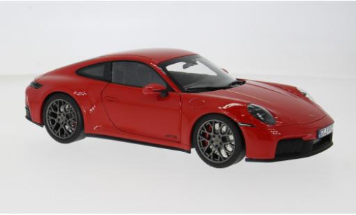 Modelauto Porsche 911 GTS Carrera 4 rood 2025 1/18 Norev