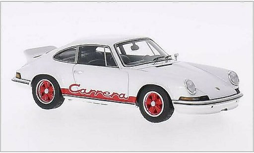 Porsche 911 Carrera 1/43 Spark 2.7 wit/rood 1973 modelauto
