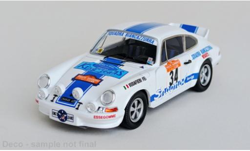 Modelauto Porsche 911 RS Carrera Rally San Remo 1974 #34 A.Vudafieri/Fei 1/43 Trofeu