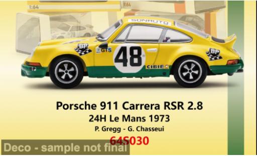 Modelauto Porsche 911 RSR Carrera 2.8 24h Le Mans 1973 #48 P.Gregg/G.Chasseuil 1/64 Spark