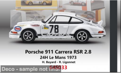 Modelauto Porsche 911 RSR Carrera 2.8 24h Le Mans 1973 #78 H.Bayard/R.Ligonnet 1/64 Spark