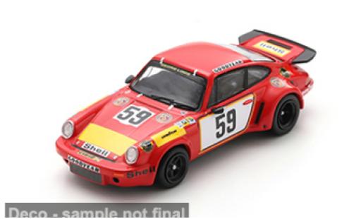 Modelauto Porsche 911 RSR Carrera 3.0 24h Le Mans 1975 #59 T.Schenken/H.Ganley 1/64 Spark