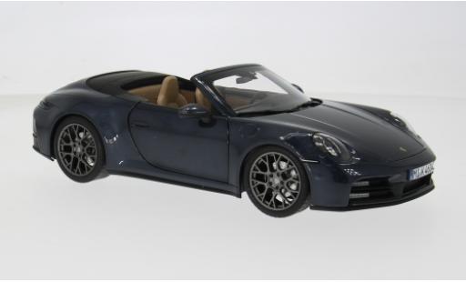 Modelauto Porsche 911 Cabriolet Carrera S blauw 2025 1/18 Norev