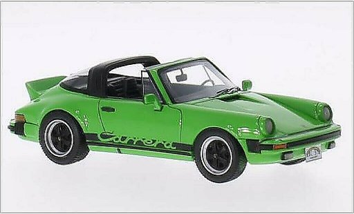 Porsche 911 Targa 1/43 Neo Carrera groen/Dekor 1985 modelauto