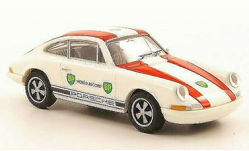 Porsche 911 Base 1/87 Brekina Coupe BP World Record modelauto