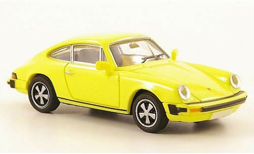 Porsche 911 Base 1/87 Brekina Coupe (G-Reihe) geel modelauto