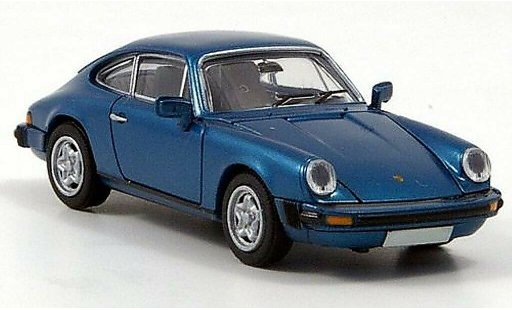 Porsche 911 Base 1/87 Brekina Coupe blauw modelauto