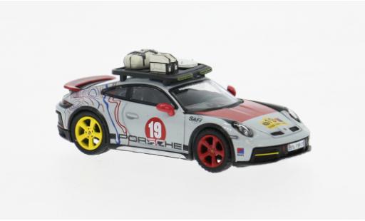 Modelauto Porsche 911 Dakar 2024 Uncle Rally 1/64 Mini GT