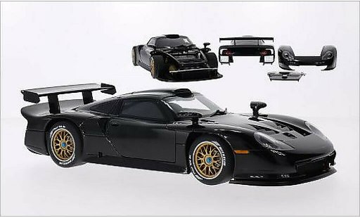 Porsche 911 Base 1/18 Autoart GT 1 zwart 1997 modelauto