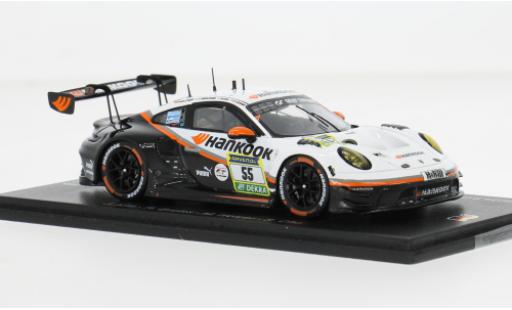 Modelauto Porsche 911 GT3 R 24h N&Atilde;&frac14;rburgring 2025 Hankook Competition #55 J.Kim/.Bruins 1/43 Spark