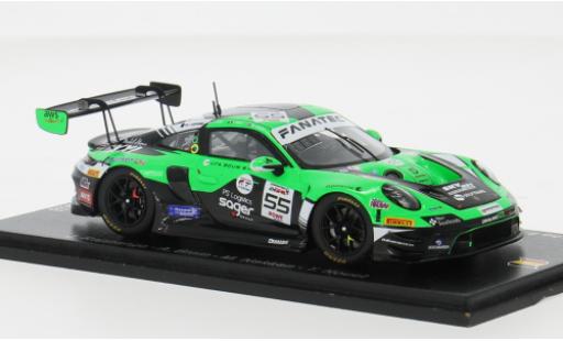 Modelauto Porsche 911 GT3 R 24h Spa 2024 Dinamic GT #55 J.Rappange/A.Blom 1/43 Spark