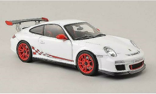 Porsche 911 GT3 1/18 Autoart 3.8 wit/rood 2010 modelauto