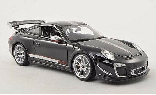 Porsche 911 GT3 1/18 Burago 4.0 zwart/grijs 2011 modelauto