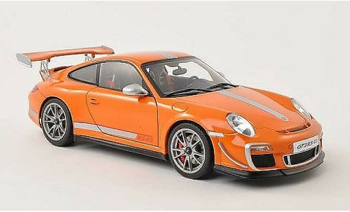 Porsche 911 GT3 1/18 Autoart 4.0 oranje/grijs 2011 modelauto