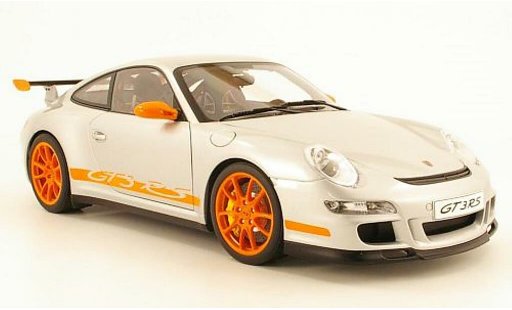 Porsche 911 GT3 1/12 Autoart grijs/oranje 2006 modelauto