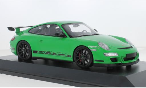 Modelauto Porsche 911 GT3 RS groen 2007 1/18 Minichamps