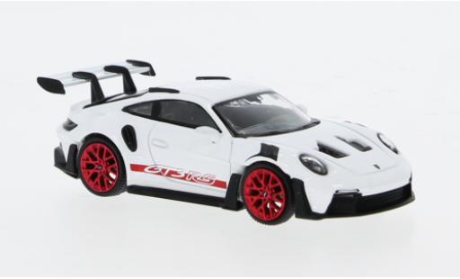 Modelauto Porsche 911 GT3 RS wit 1/64 Mini GT