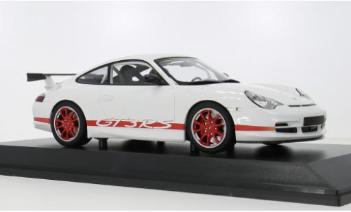 Modelauto Porsche 911 GT3 RS wit/rood 2002 1/18 Minichamps