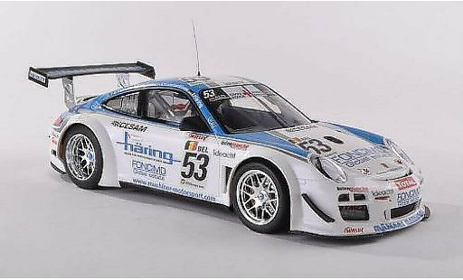 Porsche 911 GT3 1/18 Minichamps GT3R No.53 Muhlner Motorsport 24h Spa 2010 /Haring modelauto