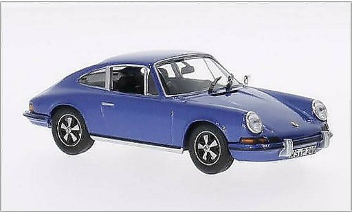 Porsche 911 S 1/43 Norev 2.4 metallic blauw 1973 modelauto