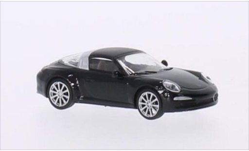 Porsche 911 Targa 1/87 Schuco 4S metallic zwart modelauto