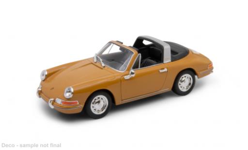 Modelauto Porsche 911 Targa geel 1/24 Welly