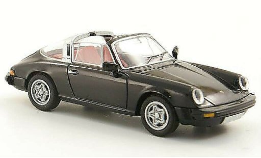 Porsche 911 Targa 1/87 Brekina (G-Reihe) zwart modelauto