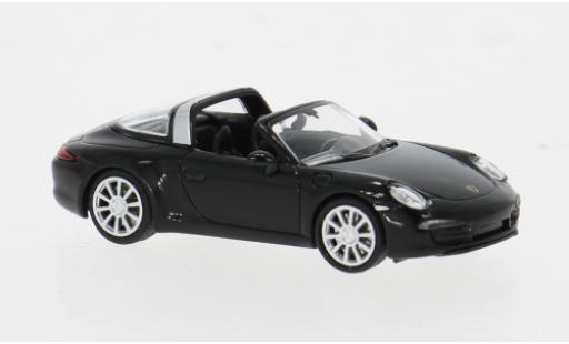 Modelauto Porsche 911 Targa zwart 1/87 Minichamps