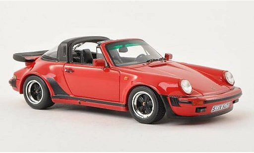 Porsche 911 Turbo 1/43 Spark 3.3 Targa rood 1989 modelauto