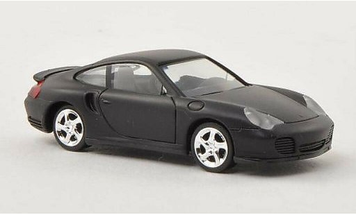 Porsche 911 Turbo 1/87 Herpa mat-zwart modelauto